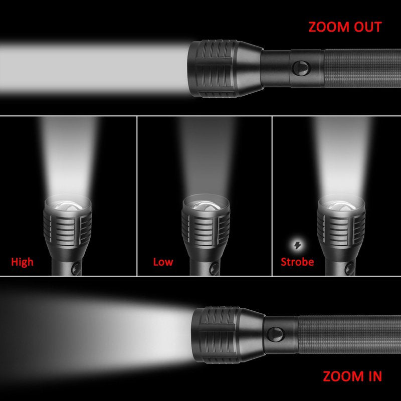 Miuree Heavy-Duty LED D Battery Flashlight (‎4-D)