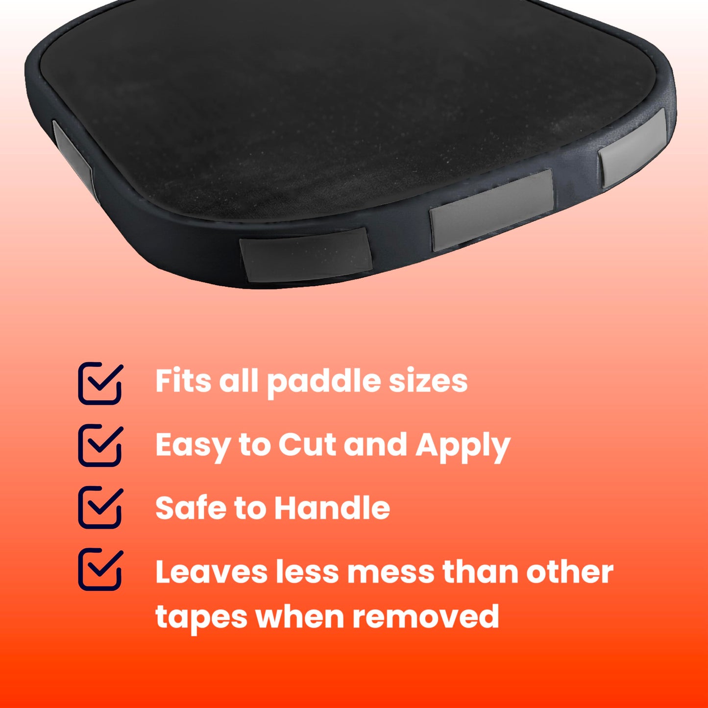 The Racket Pro Weighted Tungsten Tape for Pickleball Paddles | Ultra Thin 1 Gram Per Inch | Twice as Much Tape as Tape Strips