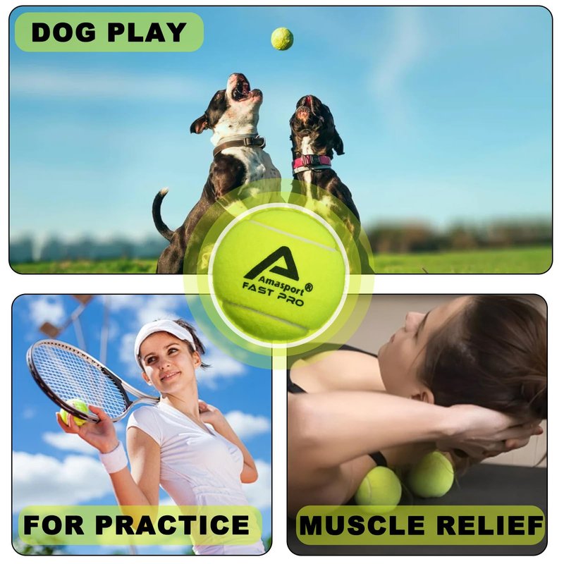 LITIAN Bulk Tennis Balls with Hopper Bag - 60 Pack Bucket High Elasticity Pressureless Practice Tennis Balls, Perfect for Training & Pet Dogs Play