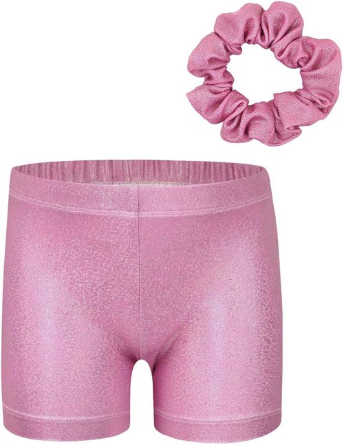 Gogokids Gymnastics Leotards - Sparkly Rhinestone Dance Unitards with Shorts for Girls