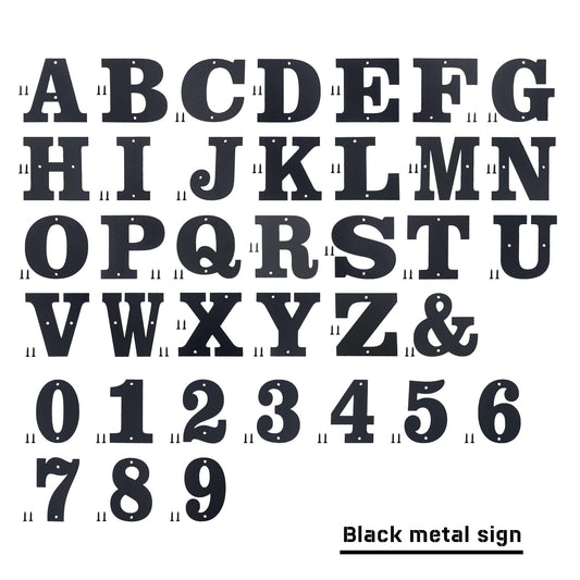 8 Inch Metal House Numbers, House Address Letters and Numbers for Outside Signs, Metal Letters Door Numbers Signage Street Address Plaque for Garden Door Mailbox Decor (Number 2)