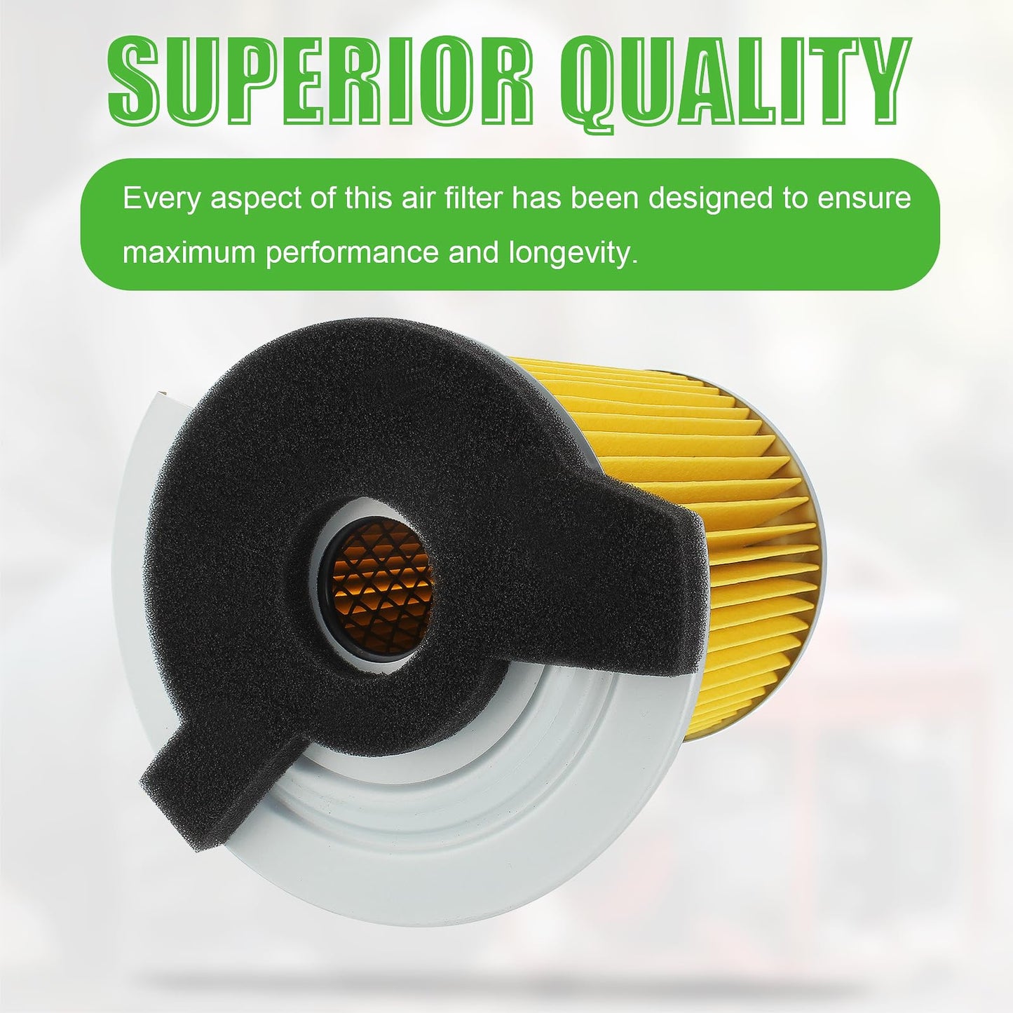 QAZAKY Filter with Pre Filter Compatible with Yamaha G1 2-Cycle 1978-1989 / G14 4-Cycle 1995-1996 Gas Golf Cart Club Car J10-14417-00 JF7-14450-01 2132 2120 FIL-0004 0007