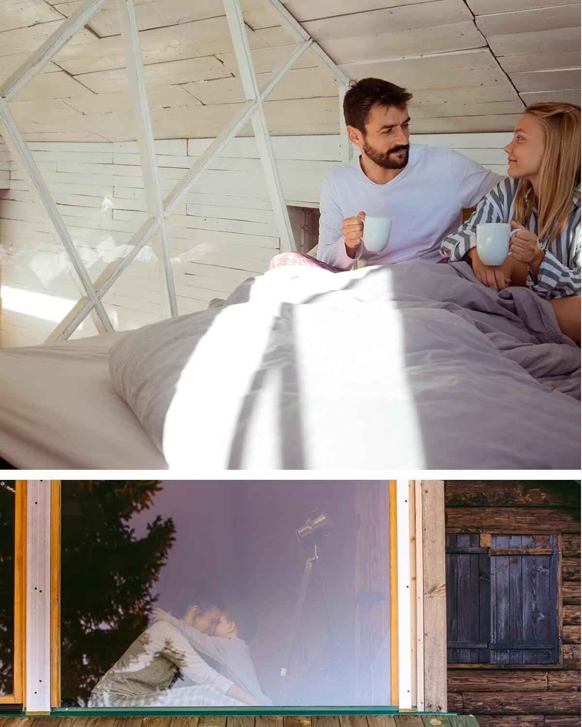 Clear Tarp 6' x 16' PVC 14 Mil Clear Tarps Heavy Duty Waterproof, 400g/m² Clear Tarps Vinyl with Grommets for Camping, Plants Greenhouse, Cars, Patio and Pavilion