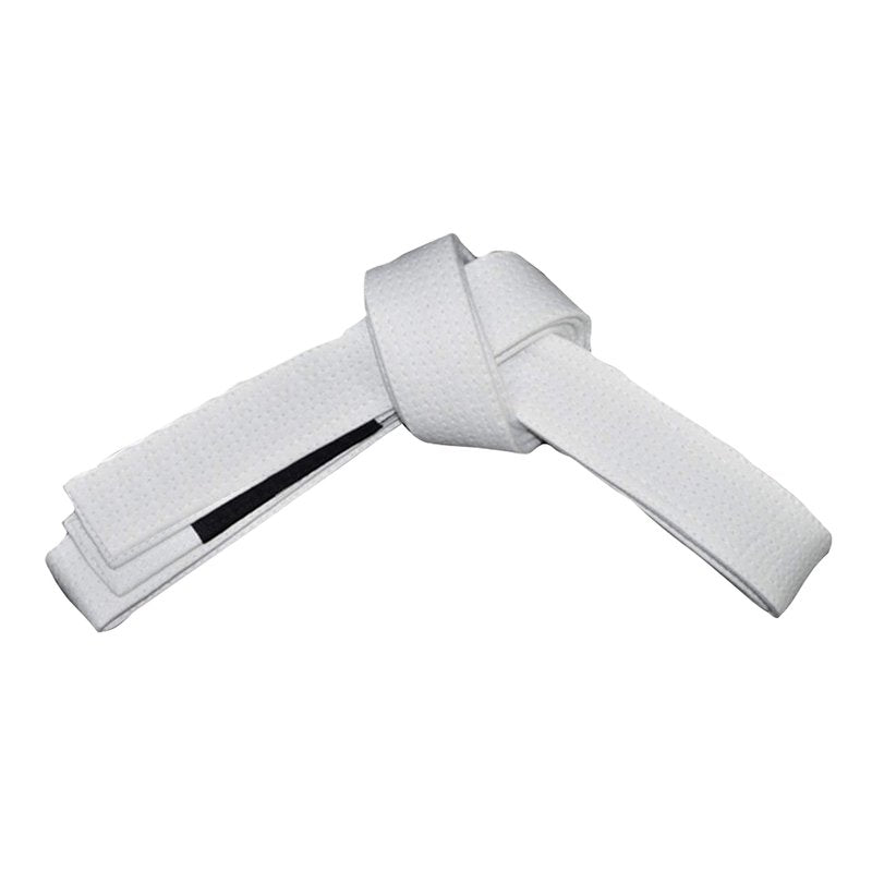 ROX Fit BJJ Belt Kids Size - Kid’s Size Brazilian Jiu-Jitsu Belt 100% Cotton for Durable and Lightweight Design Competition Ready BJJ Gi Belts White (M00)