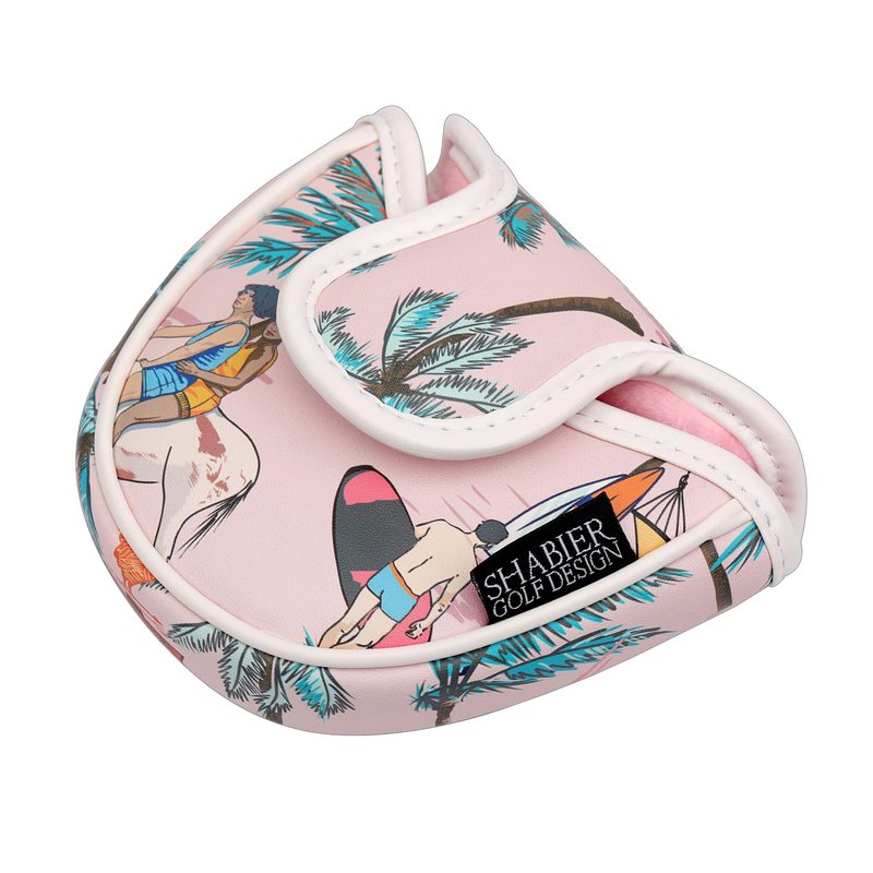 SHABIER Pink Aloha Tropical Hawaii Surf Beach Design for Mallet Headcover