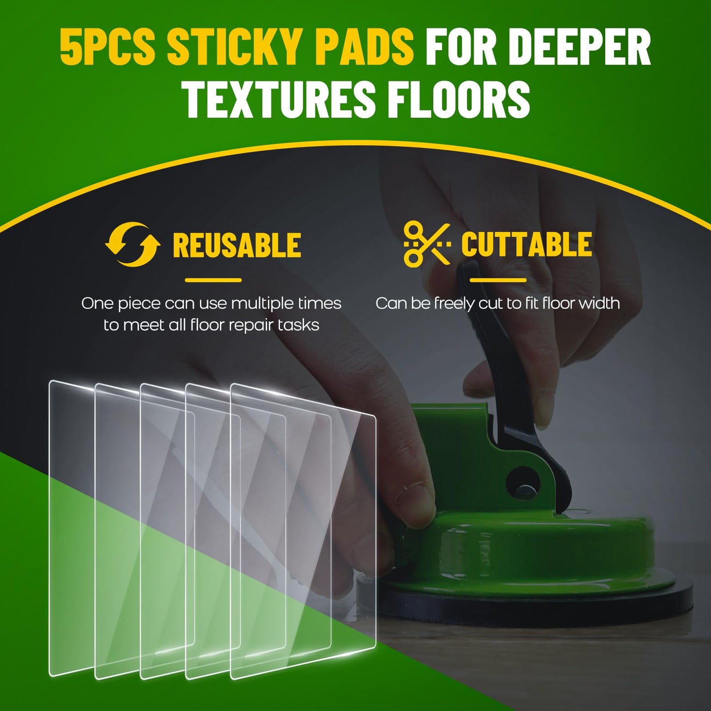 5 Pack of Sticky Pads for NAACOO Floor Gap Fixer Tool