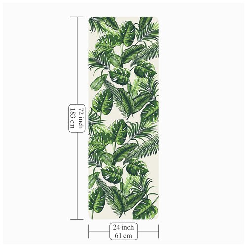 JOOEER Foldable Yoga Mat, Non-slip Suede Fitness Mat With Carry Bag for Hot Yoga, Exercise, Pilates, 1.5mm Thick Lightweight Exercise Yoga Mat for Women, Green