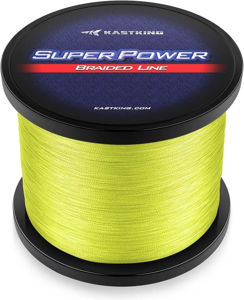 KastKing SuperPower Braided Fishing Line - Abrasion Resistant, Zero Stretch, Smaller Diameter - Essential Gear for Anglers!