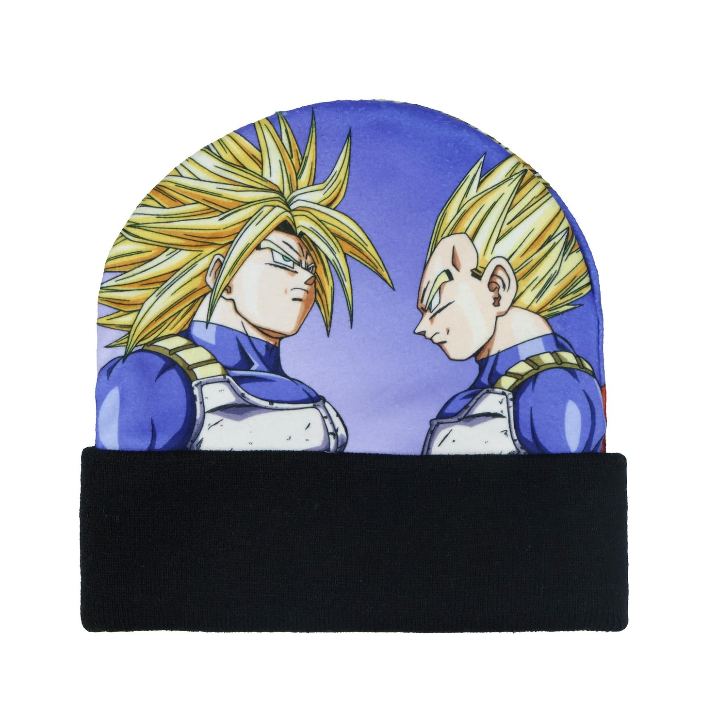 Dragon Ball Z Beanie Super Saiyan Goku Gohan Sublimation Fleece Knit Cuffed Hat Multicolored
