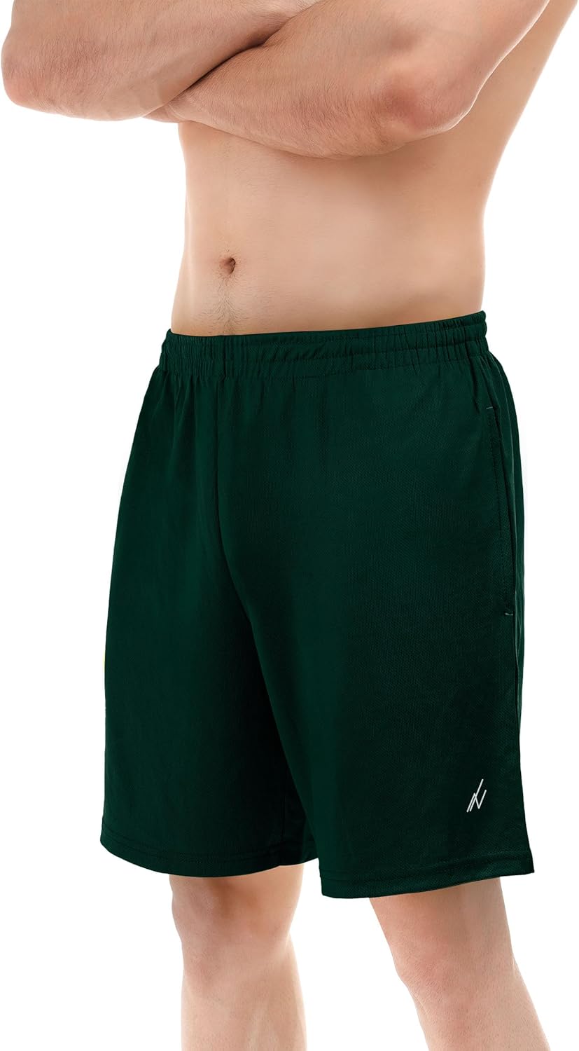 NY Threads Men's Athletic Shorts - Quick-Dry, Lightweight Loose-Fit Gym Shorts with Pockets