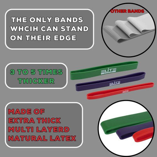 Heavy Thick Resiance Bands Set of 3, Monster Short Bands, Deadlift Band, Glute Activation, Booty Exercise, Hip Band and Dynamic Warm