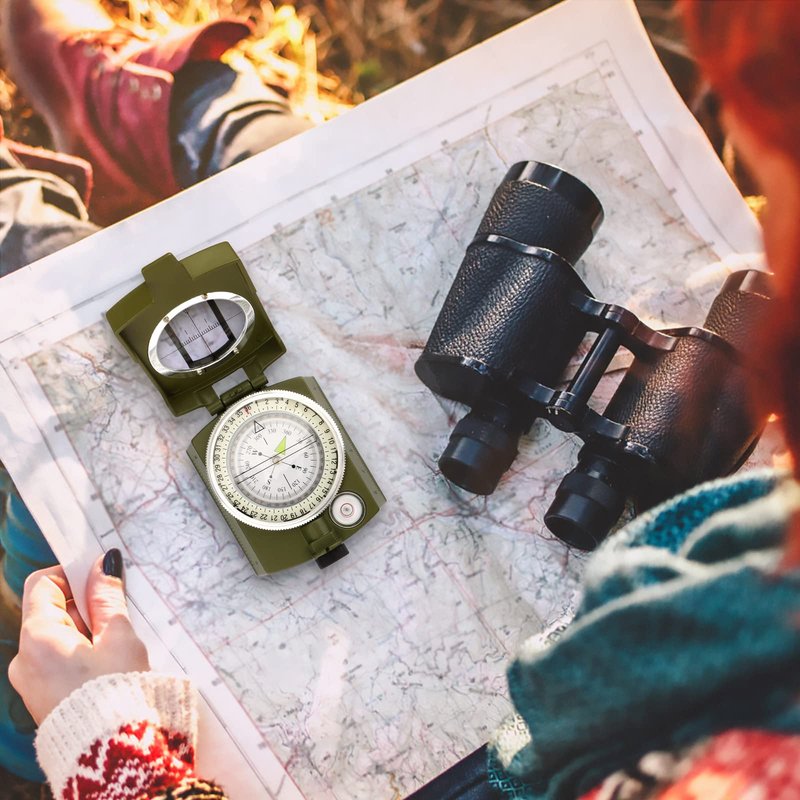 INMAKER Compass, Compass Hiking with Survival Whistle, Luminous Gift for Kids, Apply to Outdoor Survival, Camping and Navigation