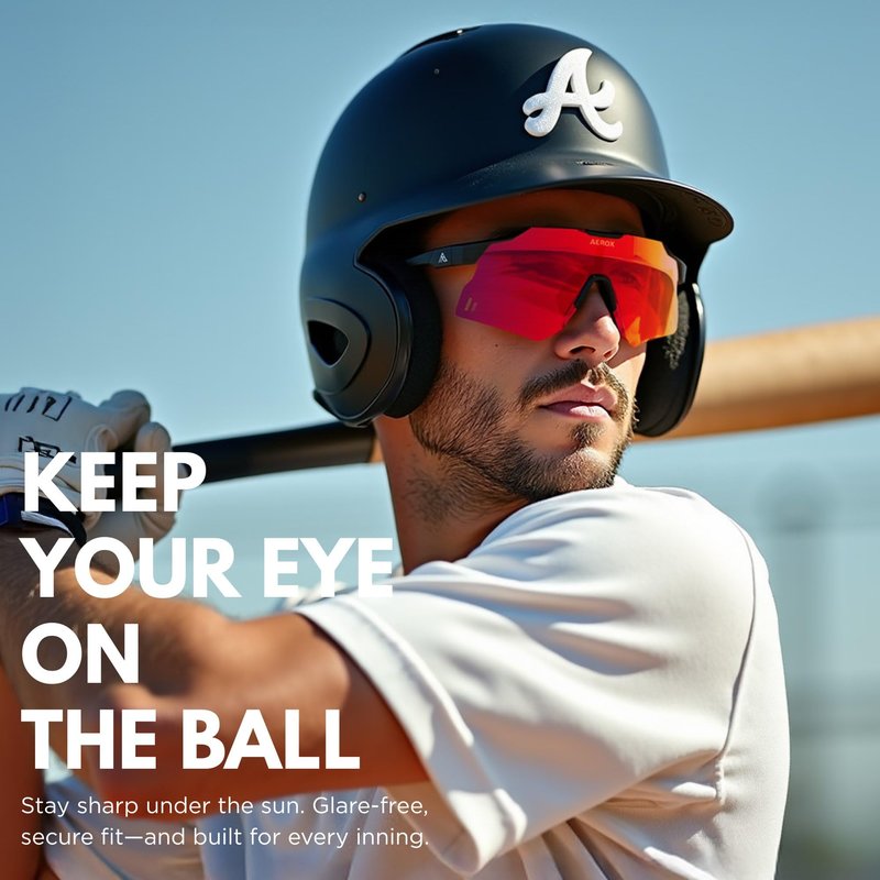 AEROX Running Sunglasses and Sports Glasses for Men and Women - Shades for Cycling and Baseball