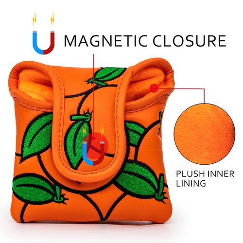 Golf Putter Covers Mallet Putter Headcover Blade Putter Covers Golf Club Head Covers Leather Golf Headcover with Magnetic for Scotty Cameron Taylormade Callaway Titleist Odyssey