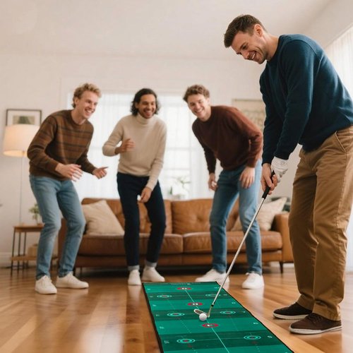 Golf Putting Mat Putting Green Indoor Outdoor Training Aid with Putting Cup Putting Mirror Practice Putting Matt for Backyard Home Office (Putting mat)