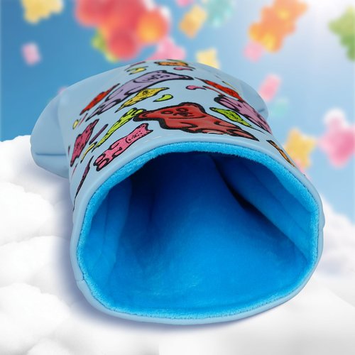 Golf Club Covers for Woods and Driver, Gummy Bears Pattern Headcover, Golf Headcovers for Kids Youth Girls Boys (for Hybrid)
