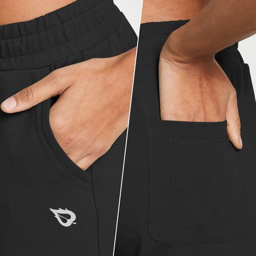 Baleaf Women's Cotton Joggers - Tapered Sweatpants with Pockets for Casual & Workout Activities