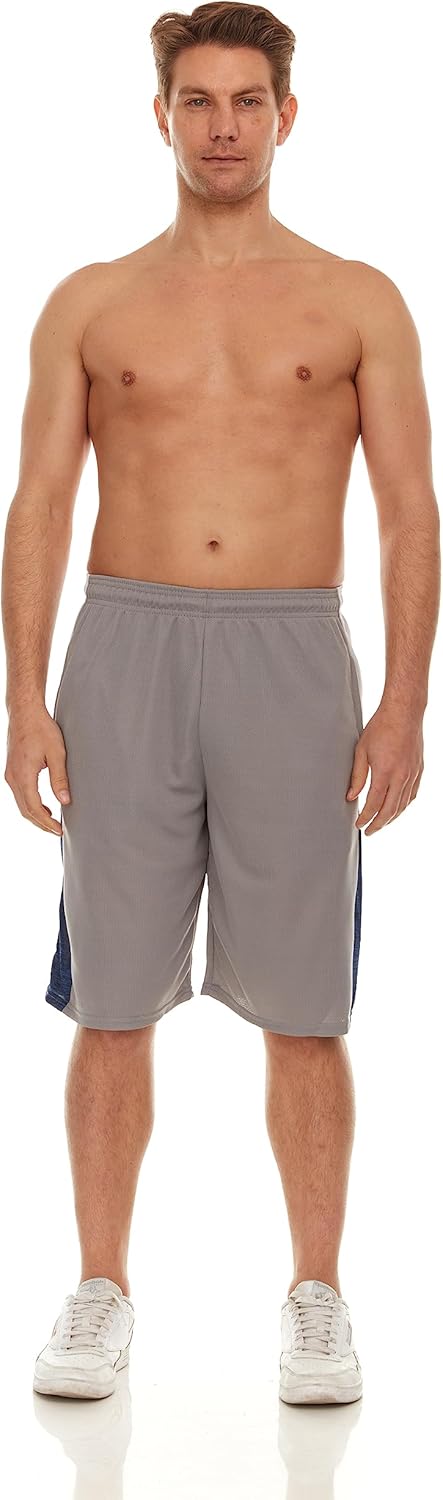 Skiennix Men's Basketball Shorts - Active Performance Gym Shorts with Pockets | 4-Pack Set
