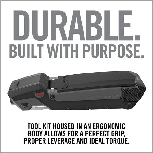 Real Avid Gun Tool Pro, 30-in-1 Gun Multitool for Shotgun & Rifles | Includes Choke Wrench,Bit Driver,Screwdrivers,Allen Set,Turret Tool,Tap Hammer & Files for Gunsmithing