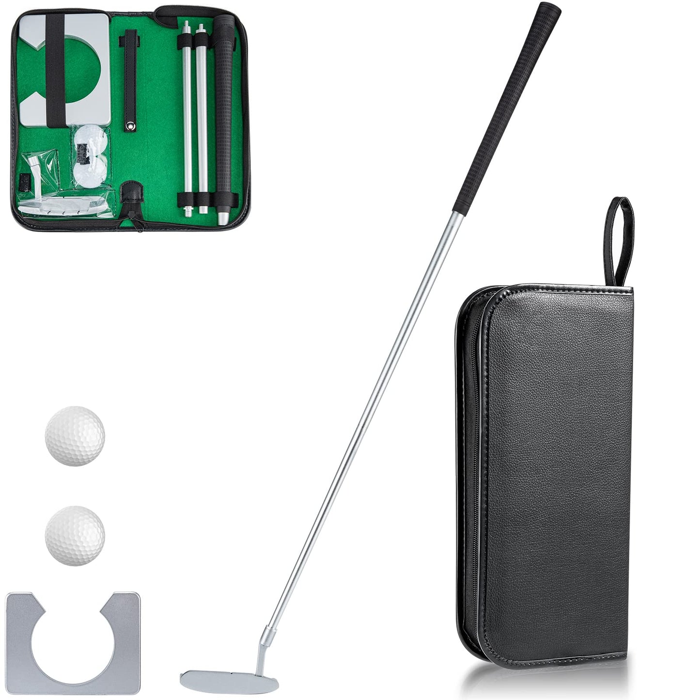 Y-Nut Mini Indoor Putting Green - Game with Putter, mini Indoor Putting Set for Starter, Putting Cup Office Golf Kit
