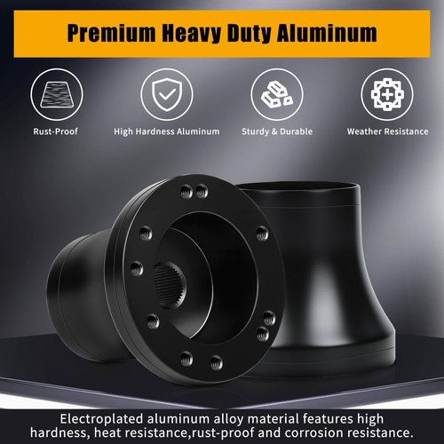 EZGO Steering Wheel Adapter Hub for EZGO TXT/RXV/Marathon/Medalist Golf Carts with 5-6 Holes Golf Cart Steering Wheel