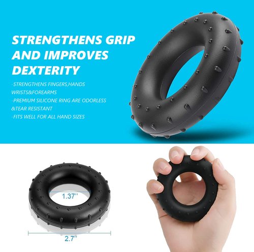 Hand Grip Strength Trainer Kits 4 Pack, Hand gripper strengthener, Forearm strengthener, Wrist Strengthener, Finger Exerciser,Hand Gripper, Gyroball Gyro Ball,Strength Trainer for Athletes, Pianists