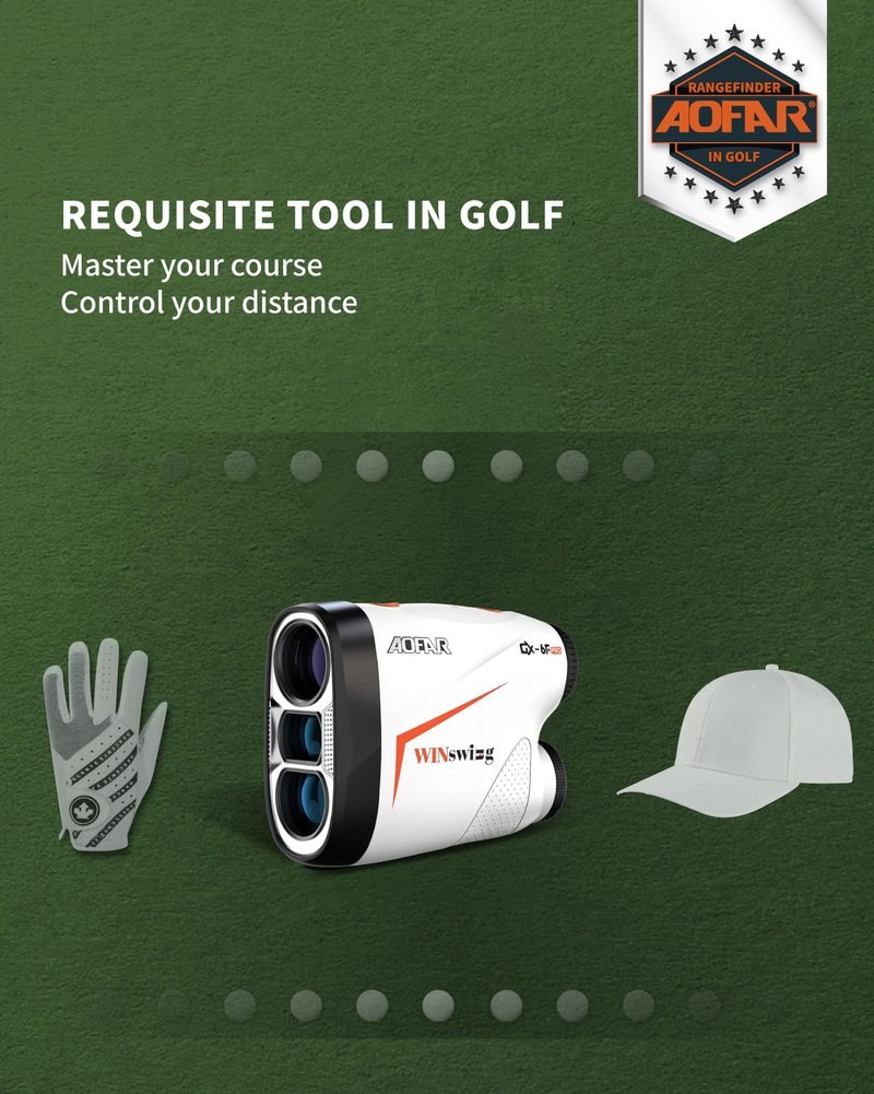 AOFAR GX-6F PRO Golf Rangefinder with Slope and Angle Switch, Flag Lock with Pulse Vibration and Continuous Scan, Tournament Designed, 600 Yards Rangefinder for Distance Measuring