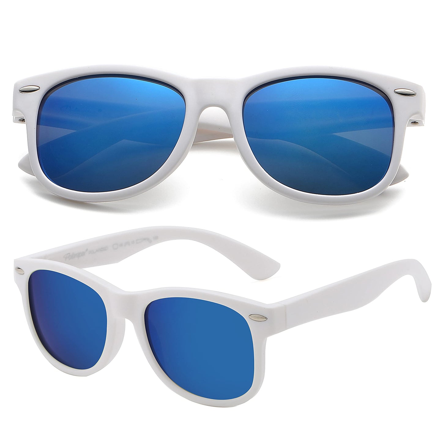 PolarSpex Toddler Sunglasses UV Protection – Unbreakable Kids Polarized Sunglasses with Case for Boys & Girls age 2-8