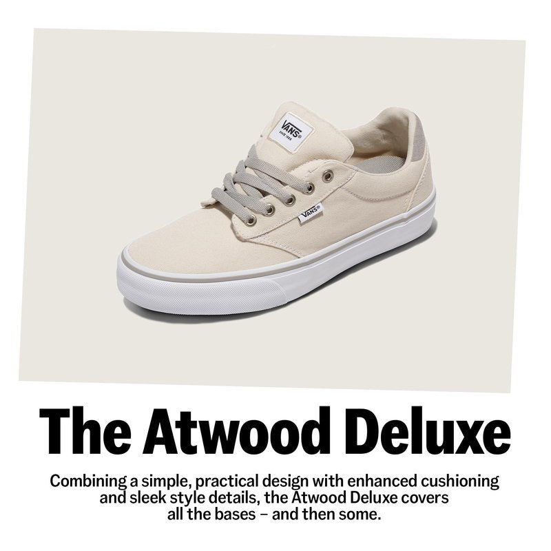 Vans Men's Atwood Deluxe Sneaker, Deluxe Textile Walnut/Grey, 8.5 M