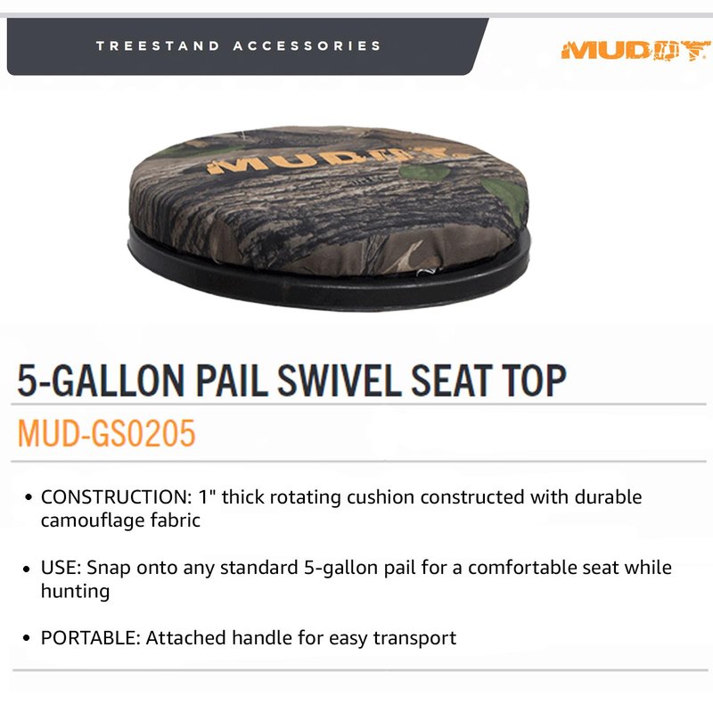 MUDDY 360-Degree Swivel Seat (Camo)
