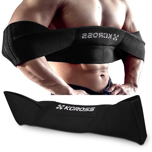 KCROSS Bench Press Band for Men and Women, Weight Lifting Bench Press Band, Push Up Exercise Bench (Black, 7.6in)