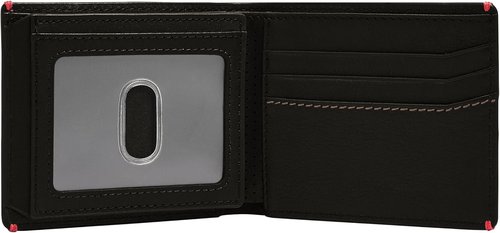 Fossil Men's Everett Leather Bifold Wallet - Flip ID Design for Easy Access