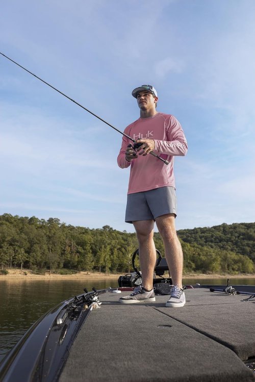 HUK Men's Fishing Shorts - Quick-Dry Pursuit Volley Design for Ultimate Comfort