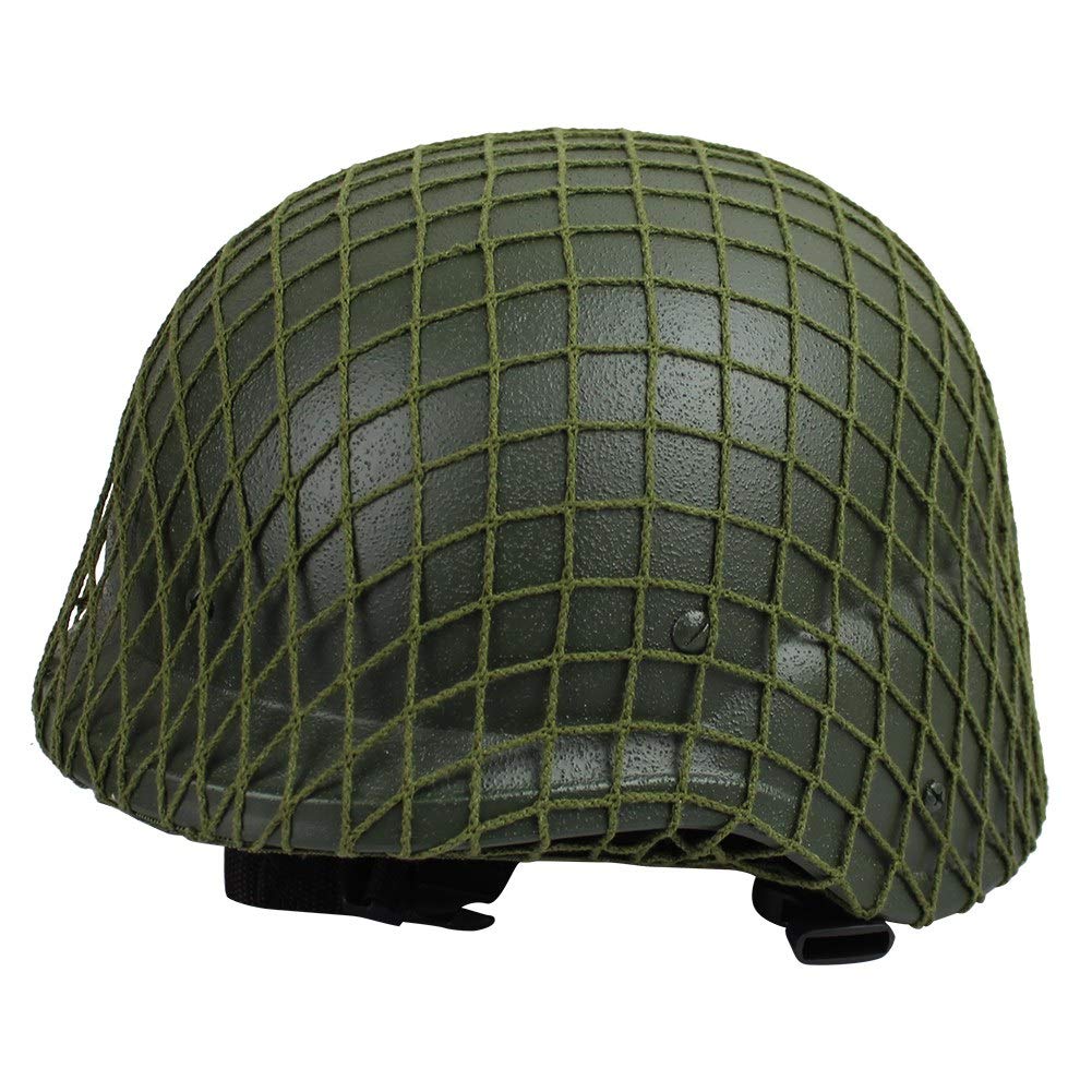Helmet Net Parts, Helmet Scrim Camouflage Net Cover Fit for M1 M35 M88 Helmet, Green