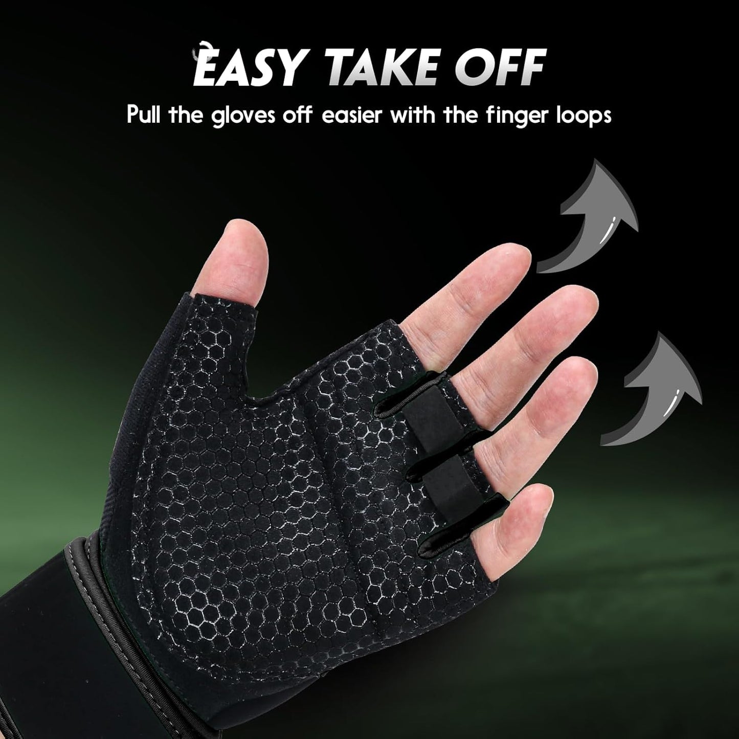 Skiennix Workout Gloves - Weight Lifting Gloves with Full Palm Pad & Strong Wrist Support | Unisex Fitness Gear