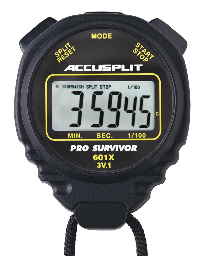 ACCUSPLIT Pro Survivor - A601XBK Stopwatch, Clock, Extra Large Display (Black)