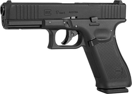 Glock 17 Gen 5 MOS BB Gun Pistol - .177 Caliber, Realistic Blowback Action, Black Finish