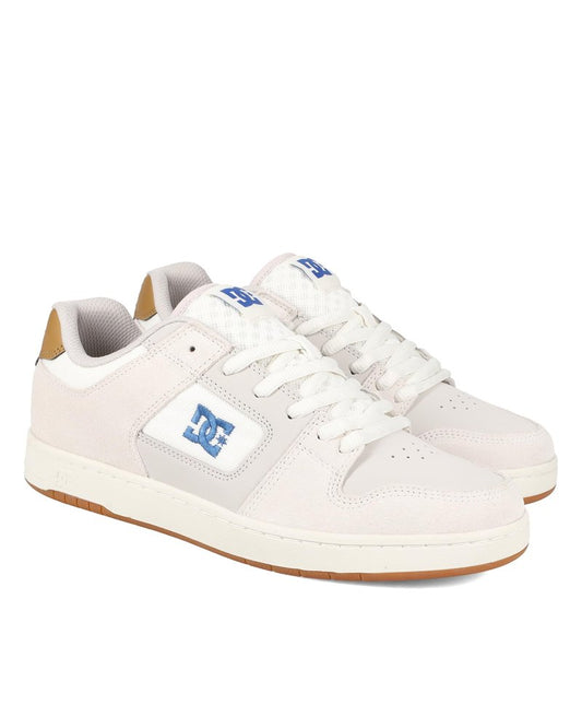 DC Men's Manteca 4 Skate Shoe, TAN/Blue/Gum, 9