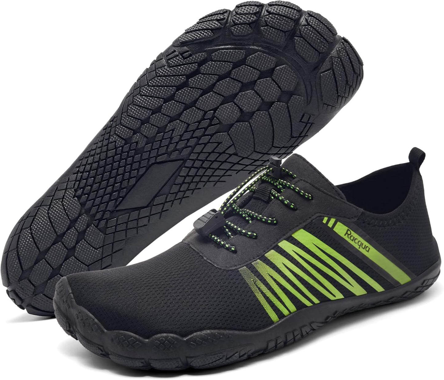 Racqua Water Shoes - Quick Dry Aqua Beach Swim Footwear for Men & Women | Lightweight & Barefoot Feel