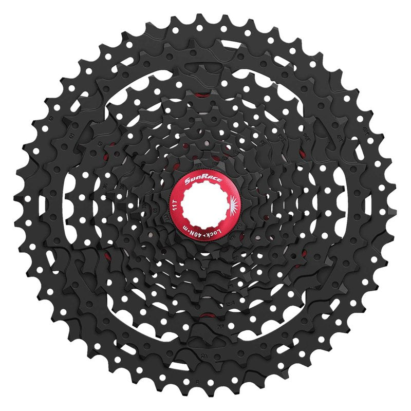 Sunrace Unisex Adult CSMX3 1142T 10 Speed Cassette - Black, N/A