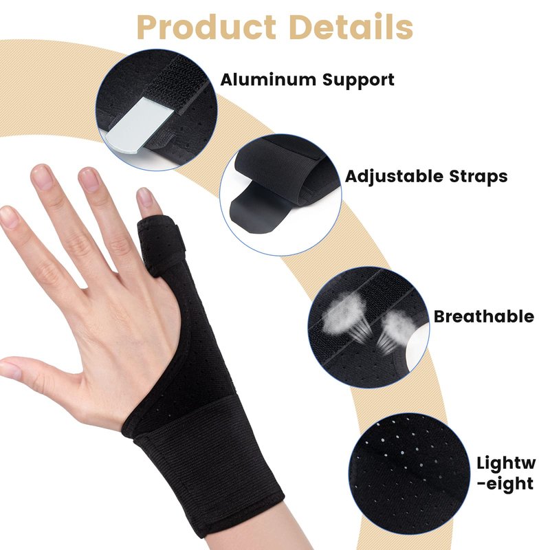 EDNYZAKRN Trigger Finger Splint, Pinky Finger Splints for Broken Fingers, Little Finger Brace Wrist Support for Carpal Tunnel Arthritis Tendonitis