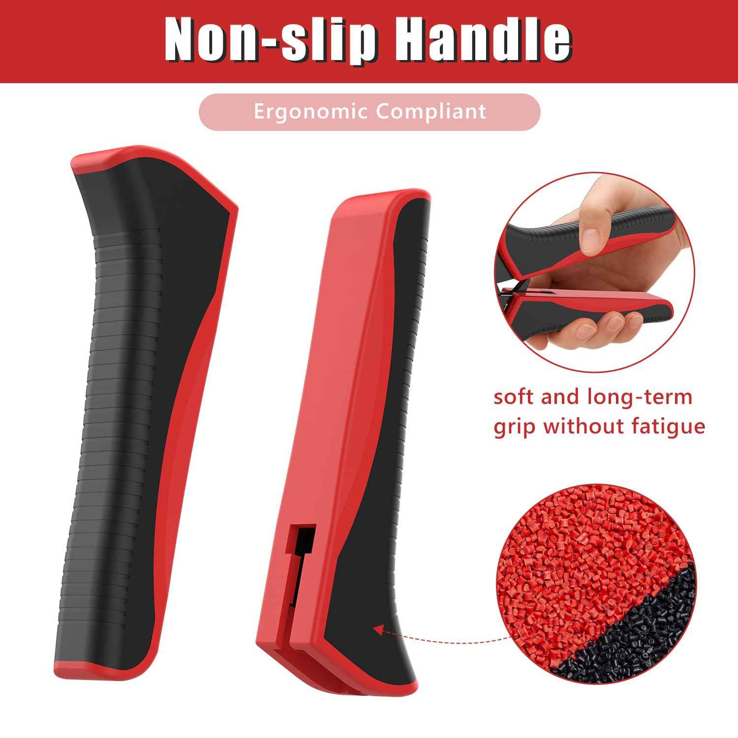 Newdeli Wire Crimping Tool for Non Insulated Butt Wire Connectors - AWG 22-6 Ratchet Wire Crimper Tool Electrical Non Insulated Ring Terminals Ratcheting Crimping Plier Crimp Tool