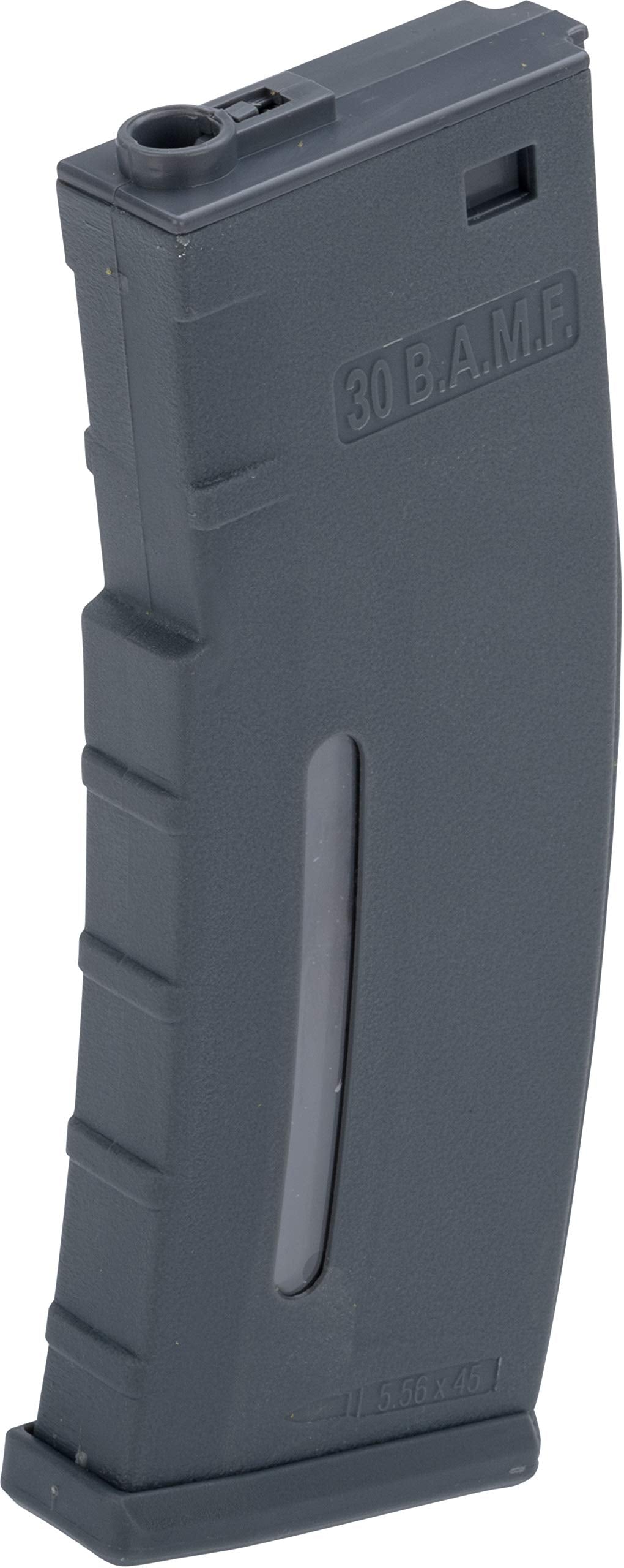 Evike Airsoft - BAMF 30rd Polymer MilSim Mag for M4-Style Series Airsoft AEGs (Color: Gray/Single)