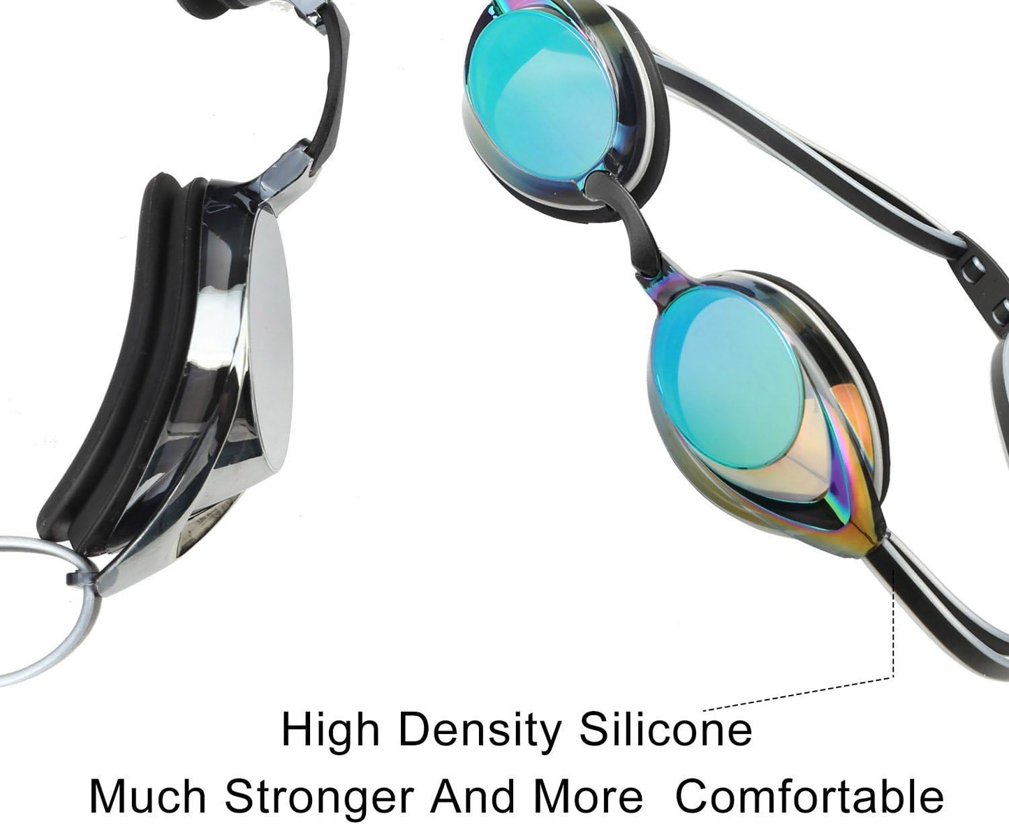Skiennix Swim Goggles - Anti-Fog UV Protection | No Leak Design for Adults & Youth - 2 Pack