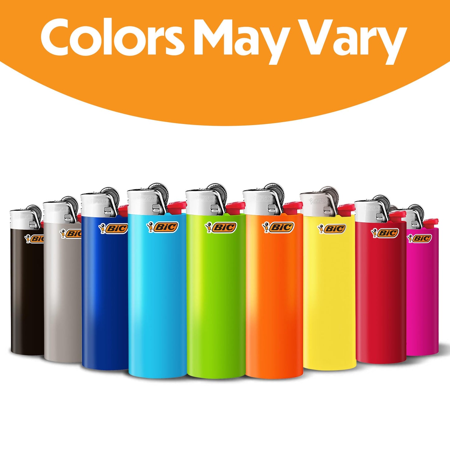 BIC EZ Load Lighters, Refillable and Long Lasting, Pack with 1 EZ Load Long Lighter Shell and 7 Maxi Pocket Lighters (Colors May Vary)