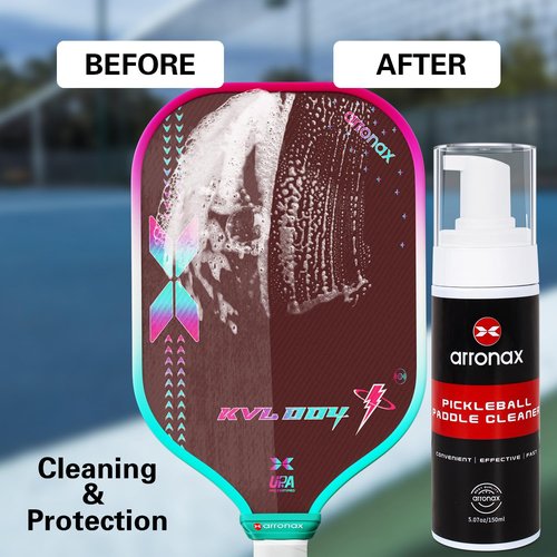 Arronax Pickleball Paddle Cleaner Spray - Removes Dirt, Ball Residue, Sweat, enhances spin and control, Pickleball Accessories, Pickleball Gifts, 5.07 FL Oz(Black)