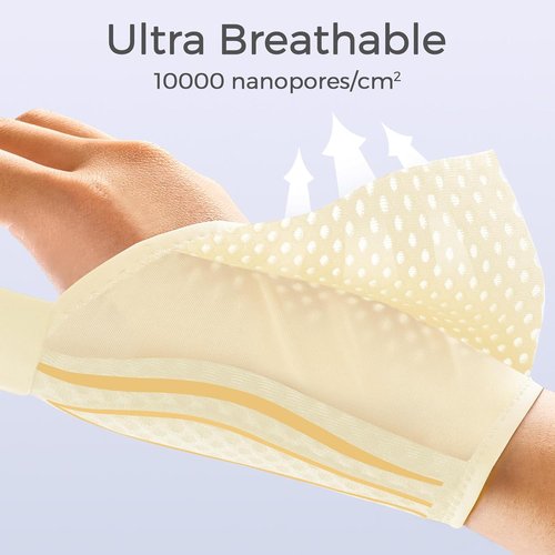 FREETOO Thumb Brace for Arthritis Pain Relief - Right/Left Hand Support | Beige Splint for De Quervain's Tenosynovitis