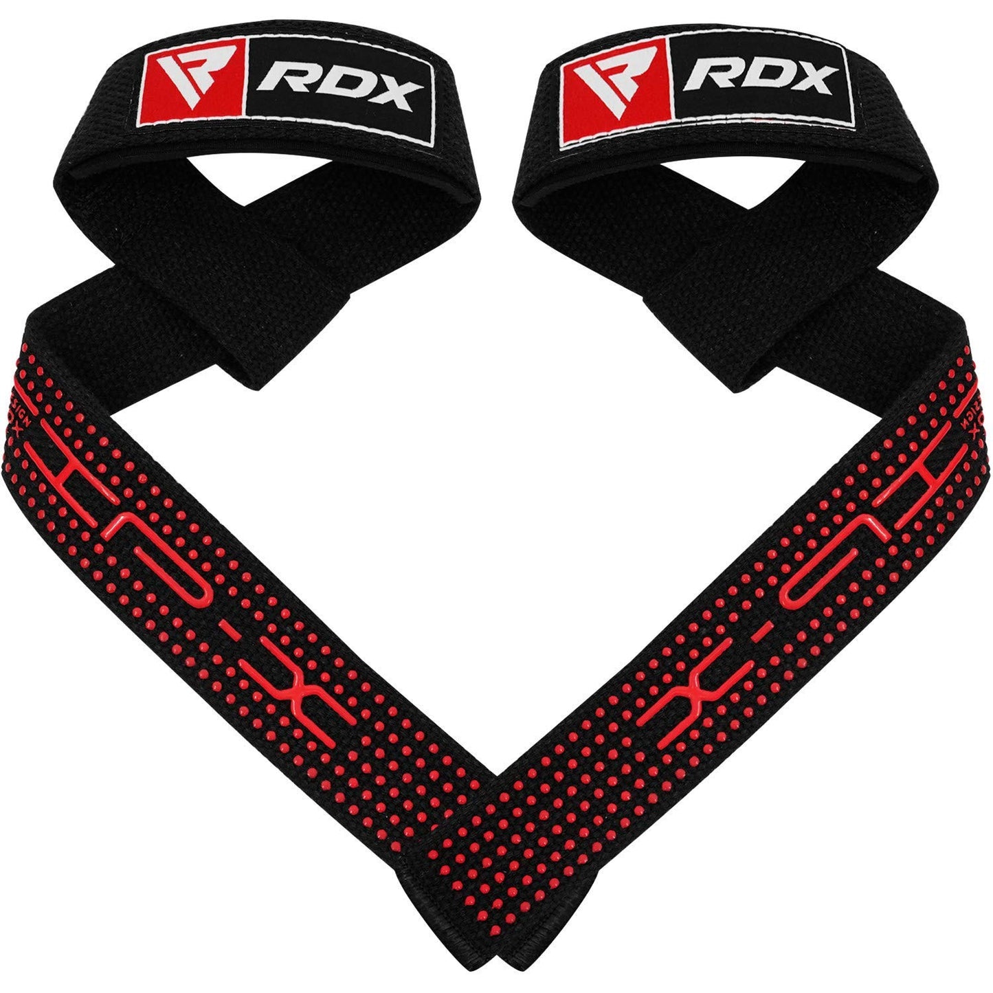 RDX Lifting Straps for Weightlifting –100% Cotton Heavy Duty Gym Wrist Strap with 5MM Neoprene Padding, 60CM Anti-Slip Hand Grip Wraps for Deadlifts Powerlifting Workouts Strength Training, Men Women
