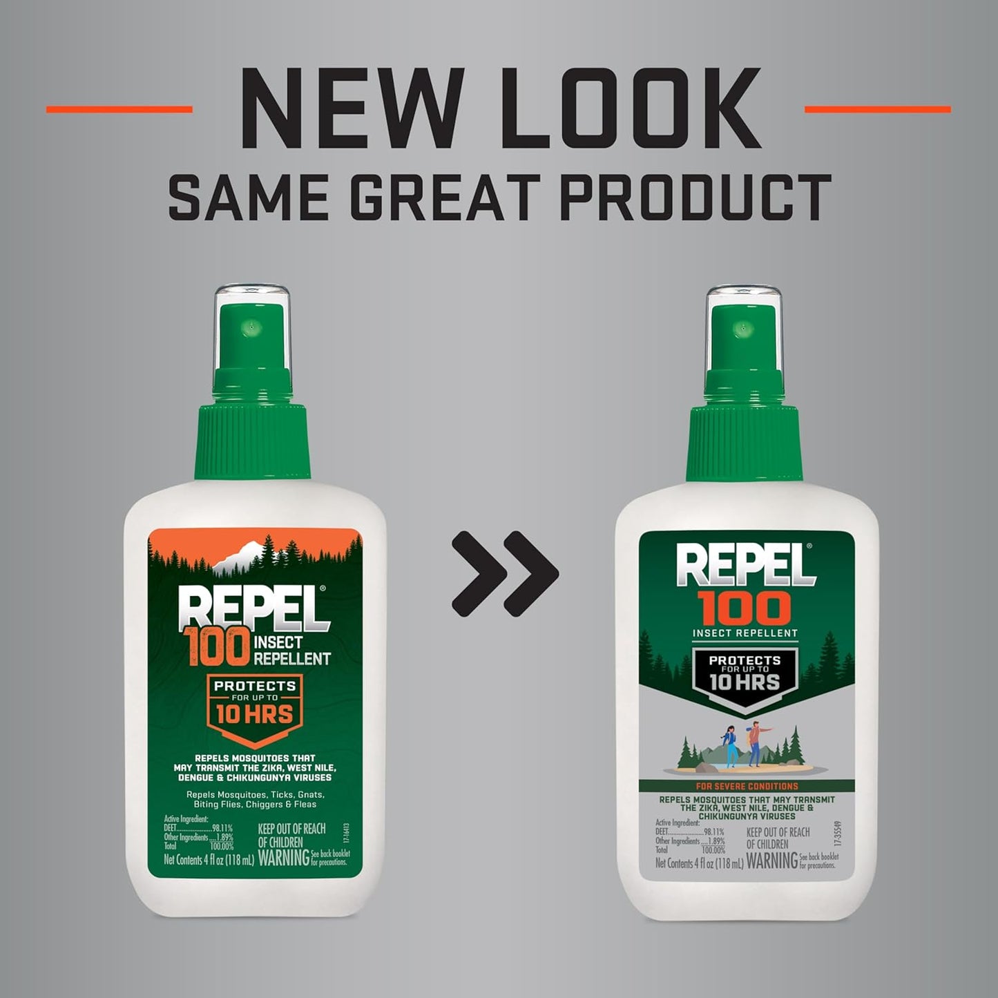 Repel 100 Insect Repellent - Long-Lasting 10-Hour Protection Spray | 4 Ounces, DEET Formula