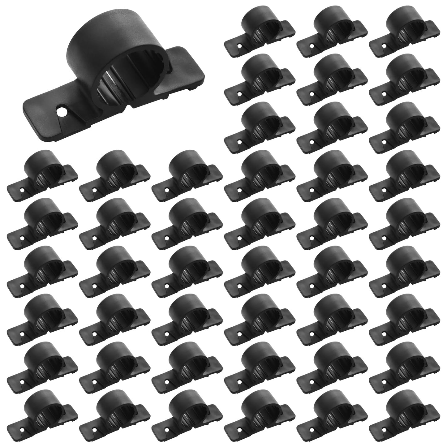 50 Pack 1/2 Inch Pipe Clamps Pex Clamp Heavy-Duty Bulk Pipe Supports Suspension Clamp Pex Clamps for Pex, Copper, CPVC (1/2inch)